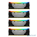 Память оперативная/ Kingston 64GB3600MT/s DDR4 CL16DIMM (Kit of4)1Gx8 FURYRenegadeRGB