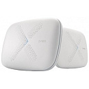 ZYXEL WSQ50-EU0201F Набор из двух Mesh Wi-Fi машрутизаторов Multy X (WSQ50), AC3000, AC Wave2, MU-MIMO, 802.11a/b/g/n/ac (300+866+1733 Мбит/с), 9 анте