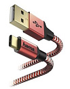 Кабель Hama 00178296 USB (m)-USB Type-C (m) 1.5м красный