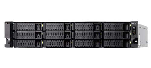 Система хранения данных QNAP ENTERPRISE 2U/18bay QC 2,6GhzCPU/32Gb(up128)/upto 274HDD with TL-R1620Sep/SATA(3,5" 2,5")/2xUSB/3xExp.slot/4x2,5Gb 2x10Gb