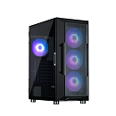 Корпус ZALMAN I3 NEO ARGB BLACK, ATX, BLACK, FRONT MESH, WINDOW, 2x3.5", 3x2.5", 1xUSB2.0, 2xUSB3.0, FRONT 3x120mm ARGB, REAR 1x120mm ARGB