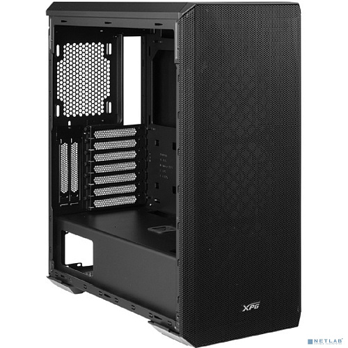 XPG DEFENDER BLACK (DEFENDER-BKCWW) (Midi-Tower, черный, TG, 120mm fan*3)