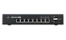 Коммутатор UBIQUITI [ES-8-150W-EU] [EdgeSwitch 8 (150W Model)] 8x GLAN, 2х SFP, Passive PoE 24 В, PoE+ 802.3af/at, раздаёт до 130Вт