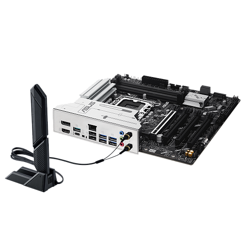 Материнская плата ASUS PRIME Z890M-PLUS WIFI LGA1851 mATX 4xDDR5 4xPCIEx16 3xM.2 USB-C DP HDMI 2.5GLAN Wi-Fi 7