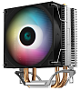Кулер для процессора DEEPCOOL AG300 LED LGA1700/1200/115X/AM5/AM4 (36шт/кор, TDP 150Вт, PWM, Multi-Color LED Lighting, Fan 92mm, 3 тепл. Трубки прямог