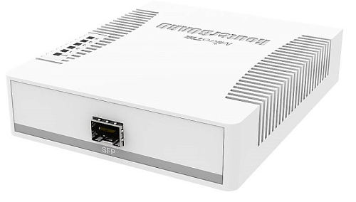 Коммутатор MikroTik RB260GS with 5 Gigabit ports and SFP cage, SwOS, plastic case, PSU