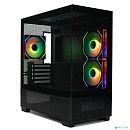 XASTRA Q500M 3ARGB-C10 Black mATX/Aquarium/Screewless/ 3x120mm ARGB PWM FM fans/Argb+PWM HUB 10port/ Q500M-3FM12A-C10