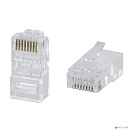 Cabeus 8P8C-C6(1.20)-FC Коннектор RJ-45 быстрой установки под витую пару, категория 6 , универсальный (для одножильного и многожильного кабеля) для пр