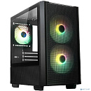 XASTRA Корпус A400M 3ARGB-C6 Black mATX/ Mesh/ Screwless TG+Mesh/2x140mm + 1x120mm FC ARGB PWM fans/Argb+PWM HUB 6port/ A400M-2FC14A-1FC12A-C6