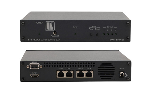Передатчик Kramer Electronics [VM-1H4C] HDMI и Усилитель-распределитель для витой пары, 1 HDMI в 4 DGKat