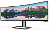 49" Philips 498P9Z изогнутый*1800 5120x1440@165Hz VA W-LED 32:9 4ms HDMI DP 4*USB3.2 80M:1 178/178 550cd 3000:1 2*Speakers 5W Tilt HAS Swivel Black