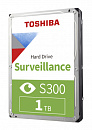 Жесткий диск Toshiba SATA-III 1Tb HDWV110UZSVA Surveillance S300 (5700rpm) 64Mb 3.5"