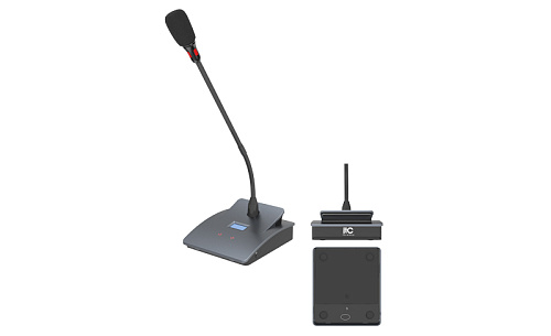 Пульт делегата [TS-W302A] ITC : беспроводной, с микрофоном на гусиной шее, сенсорный экран (поставляется без батарейки)