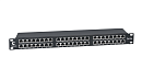 Патч-панель Cabeus PLHD-48-Cat.5e-SH-Dual IDC-1U Патч-панель высокой плотности 19" Высота (1U), 48 портов RJ-45, категория 5e, полностью экранированна