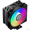 Кулер PCCooler RT400 BK ARGB S115X/1200/1700/1851/AM4/AM5 (TDP 235W, 1x120mm PWM FAN, 4 тепловые трубки 6мм, 500-2200RPM, 32dBa)