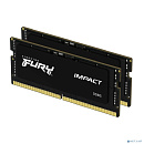 Память оперативная/ Kingston 32GB 6400MT/s DDR5 CL38 SODIMM (Kit of 2) FURY Impact XMP