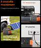 Мобильный аккумулятор Itel Solar Generator 600(ISG-65) 150000mAh 5A черный/оранжевый