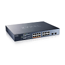 коммутатор Мультигигабитный Smart L3 Lite коммутатор Zyxel NebulaFlex XMG1915-18EP, rack 19", 16xRJ-45: 1/2.5G (8 из них PoE++), 2xSFP+, бюджет PoE 18