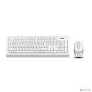 Клавиатура и мышь Wireless A4Tech FG1010 WHITE бело-серая, USB [1147575]