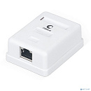 CABEUS WS-8P8C-CAT.6-SH-1 РОЗЕТКА КОМПЬЮТЕРНАЯ RJ-45(8P8C), КАТЕГОРИЯ 6, ЭКРАНИРОВАННАЯ, ОДИНАРНАЯ, ВНЕШНЯЯ, DUAL IDC