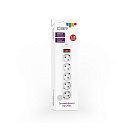 CBR Сетевой фильтр CSF 2505-1.8 White CB, 5 евророзеток, длина кабеля 1,8 метра, цвет белый (коробка)