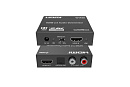 Деэмбеддер HDMI 4K60 Infobit [iTrans AD02] HDCP 2.2, RCA и оптический выход, понижающее микширование