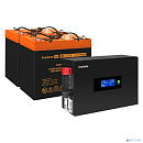 Exegate EX297433RUS Комплект ИБП EX295994RUS + батарея 55Ач EX285652RUS 2шт (инвертор, синус, для котла, PF=1, настенный) ExeGate IdealSine SR-1500.LC