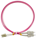 Шнур оптический Cabeus FOP-50-OM4-LC-SC-1m Шнур оптический duplex LC-SC 50/125 mm OM4 1м LSZH