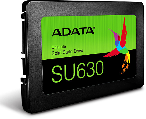 Твердотельный накопитель/ ADATA SSD Ultimate SU630, 240GB, 2.5" 7mm, SATA3, 3D QLC, R/W 520/450MB/s, IOPs 30 000/65 000, TBW 50, DWPD 0.2 (3 года)