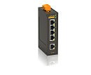 Неуправляемый коммутатор c 5 портами 10/100/1000Base-T(X) (разъем RJ45), два входа питания 18-30 В перем. или 12-48 В пост., рабочая температура от