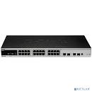 D-Link DES-3528_RFB/A3 Восстановленный в производственных условиях управляемый L2 стекируемый коммутатор с 24 портами 10/100Base-TX, 2 портами 10/100/