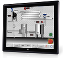 Промышленный монитор DM-F17A/PC, дисплей 17" SXGA, 1280 х 1024, 350 кд/м2, проекционно-емкостный сенсорный экран (USB), антибликовое покрытие, устой
