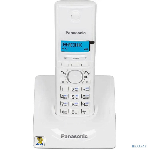 panasonic kx-tg1711ruw (белый) {аон, caller id,12 мелодий звонка,подсветка дисплея,поиск трубки}