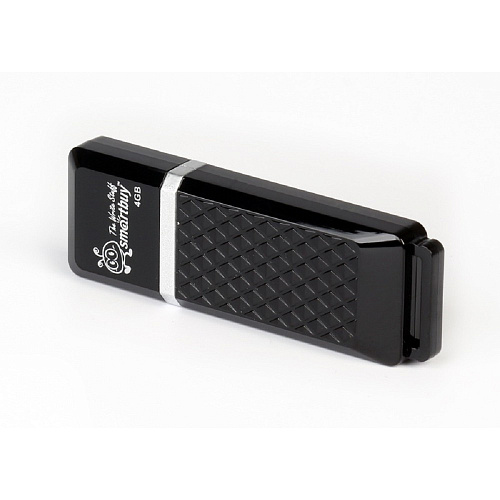 Smartbuy USB Drive 4GB Quartz series Black (SB4GBQZ-K)