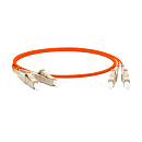 Hyperline FC-D2-62-LC/­PR-LC/­PR-H-1M-LSZH-OR Патч-корд волоконно-оптический (шнур) MM 62.5/­125, LC-LC, 2.0 мм, duplex, LSZH, 1 м