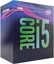 CPU Intel Core i5-9600 (3.1GHz/9MB/6 cores) LGA1151 BOX, UHD630 350MHz, TDP 65W, max 128Gb DDR4-2466, BX80684I59600SRF4H