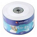 Verbatim Диски CD-R 80min, 700mb, 52x Ink Print bulk (50шт) [43794]
