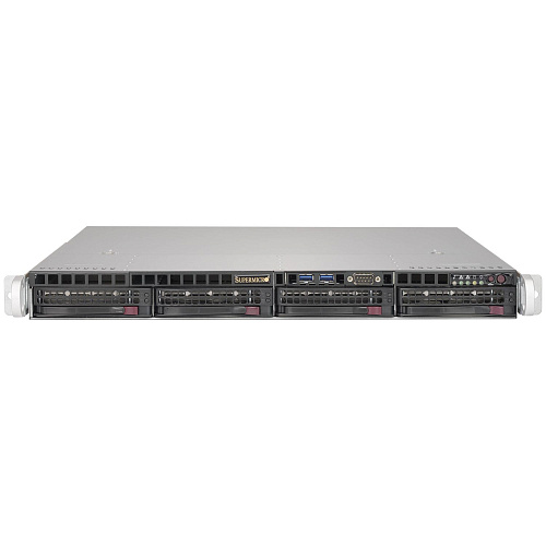 Серверная платформа SUPERMICRO SERVER SYS-5019S-MR (X11SSH-F, CSE-813MFTQC-R407CB) (LGA 1151, E3-1200 v6/v5, Intel® C236 chipset, 4 Hot-swap 3.5"