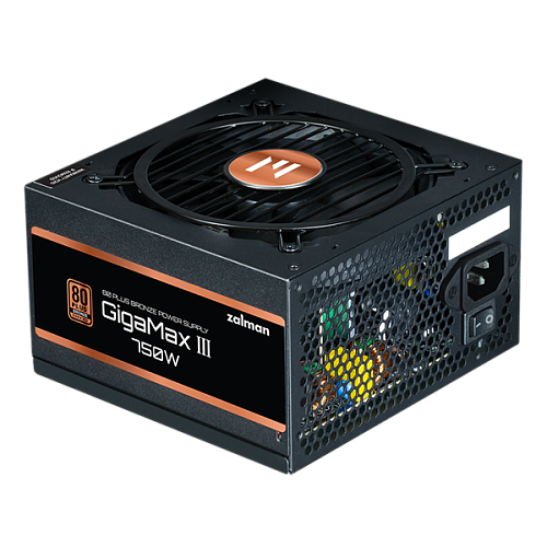 Блок питания Zalman ZM750-GV3, 750W, ATX12V v3.0, Gen 5.0, APFC, 12cm Fan, 80+ Bronze, Retail