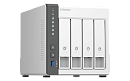 Системы хранения данных QNAP CHANNEL QC 2GhzCPU/4Gb/upto 4HDD, upto 12 with TL-D800C/SATA(3,5'')/ 1xUSB3.2 2xUSB2.0/1x1GbE 1x2,5GbE/iSCSI/1xPS/2YW D4