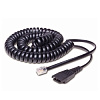 шнур jabra qd cord, coiled, mod. plug (pn: 8800-01-37)
