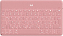 Клавиатура Logitech Keys-To-Go розовый USB беспроводная BT slim Multimedia