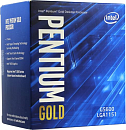 CPU Intel Pentium G5600 (3.9GHz/4MB/2 cores) LGA1151 BOX, UHD610 350MHz, TDP 54W, max 64Gb DDR4-2400, BX80684G5600SR3YB