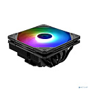 Cooler ID-Cooling IS-55 ARGB Black LGA1700/1200/115X/AM5/AM4 высота 55mm (27шт/кор, TDP 125W, PWM, 5 тепл.трубок + медная база, ARGB FAN 120mm, черный