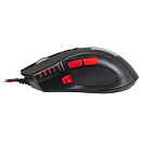 Мышь Оклик 806G черный/красный оптическая (3200dpi) USB (8but)