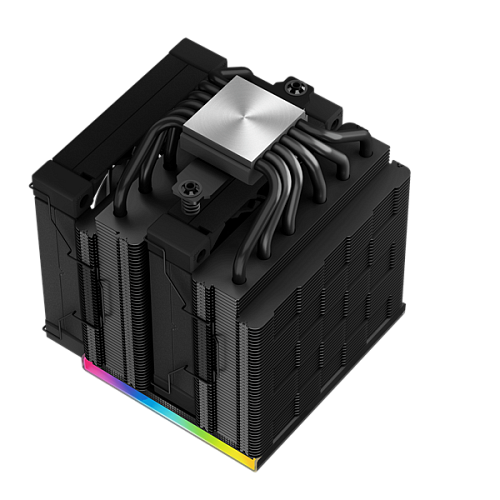 Кулер для процессора DEEPCOOL AK620 DIGITAL LGA20XX/1700/1200/115X/AM5/AM4 (8шт/кор, TDP 260W, PWM, DUAL Fan 120mm, 6 тепл. трубок, черный) RET
