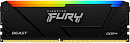 Память DDR4 8GB 3733MHz Kingston KF437C19BB2A/8 Fury Beast RGB RTL Gaming PC4-29900 CL19 DIMM 288-pin 1.35В single rank с радиатором Ret