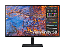 Монитор Samsung 32" ViewFinity S8 S80PB S32B800PXI (IPS 21:9 3840x2160x60Hz 5ms 350cd 1000:1 178/178 1,07 bill; DP; HDMI; USB-C (90W); USB3.0x3 RJ45 H