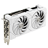 Видеокарта/ VGA ASUS NVIDIA GeForce DUAL-RTX4060-O8G-EVO-WHITE 8GB, GDDR6/128-bit, PCIe 4.0, 1xHDMI 2.1a, 3xDP, 2.5-slot 90YV0JCB-M0NA00