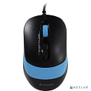 Мышь A4Tech Fstyler FM10 черный/синий оптическая (1600dpi) USB (4but)